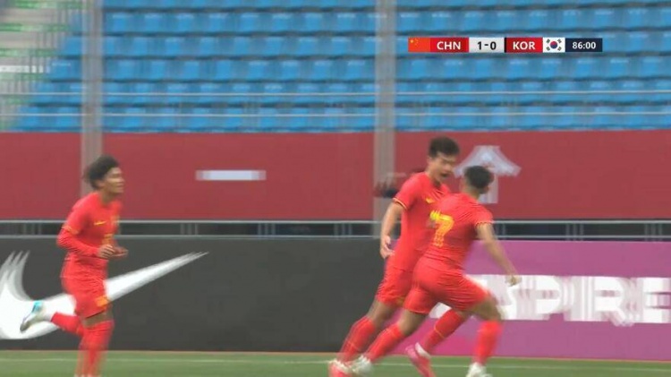 U22國足1-0韓國全場數(shù)據(jù)：控球率49%落后韓國，10射7正領(lǐng)先對手