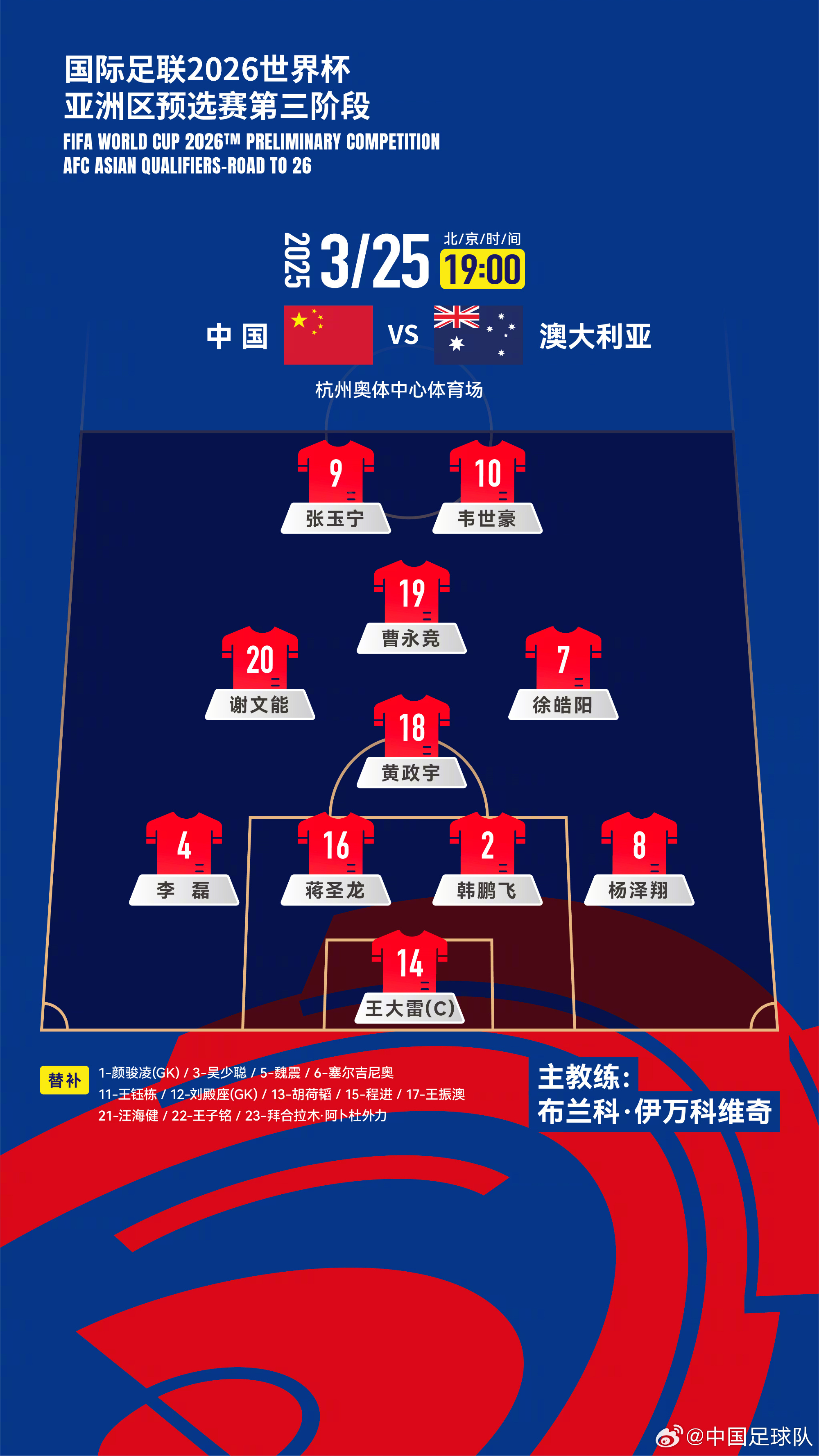 遭伊萬詬病！國足首發(fā)11人聯(lián)賽出場：僅4人鐵主力，楊澤翔0出場